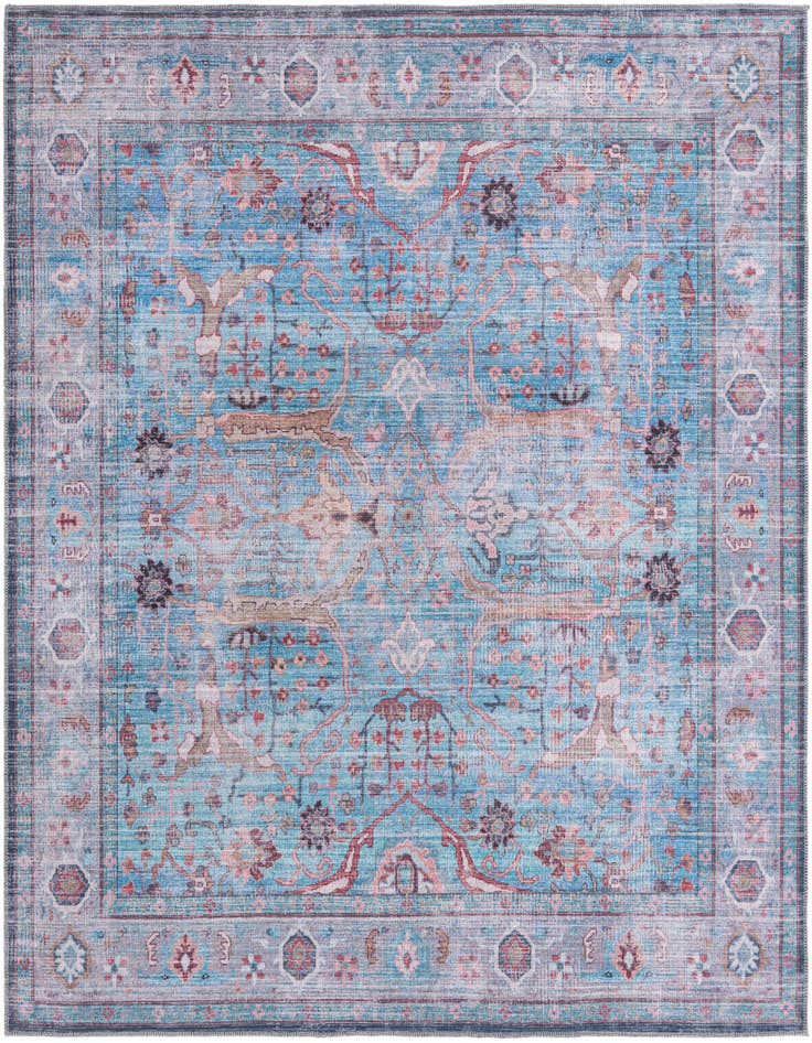 Detail image of 7' 10 x 7' 10 Washable Maahru Square Rug