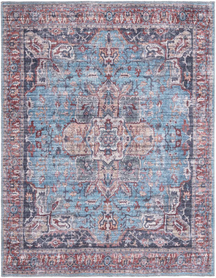 Detail image of 5' 3 x 5' 3 Washable Maahru Square Rug