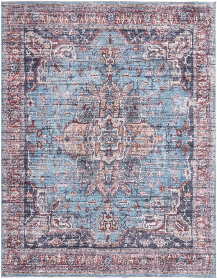 Detail image of 7' 10 x 7' 10 Washable Maahru Square Rug