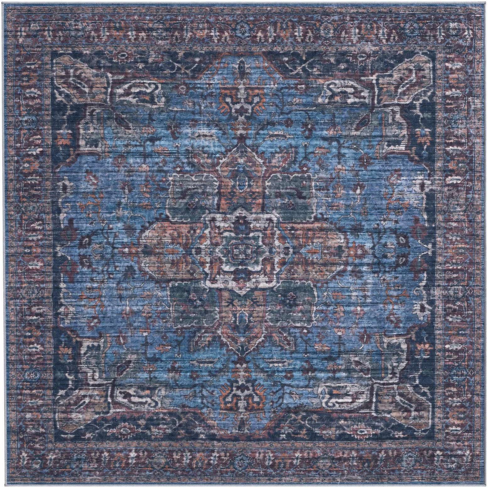 185cm x 185cm Maahru Vierkant Vloerkleed
