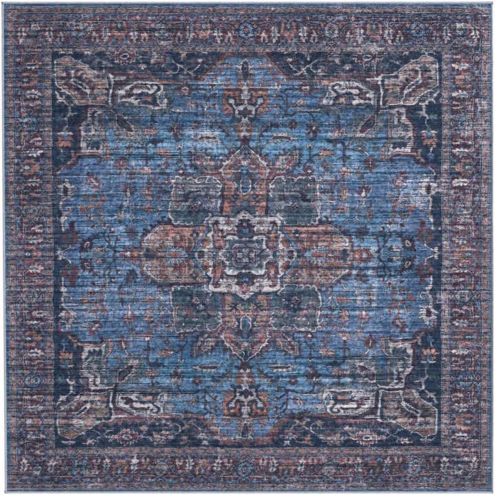 185cm x 185cm Maahru Vierkant Vloerkleed