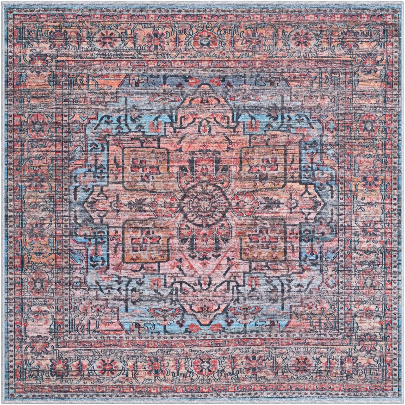 125cm x 125cm Maahru Alfombra Cuadrado