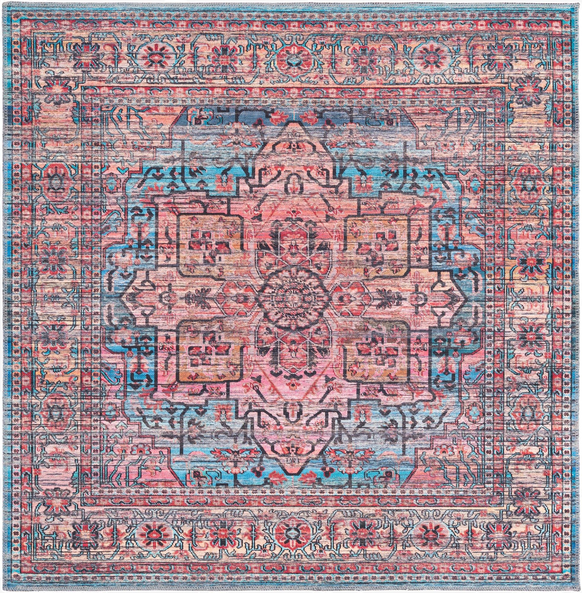 5' 3 x 5' 3  Washable Maahru Square Rug