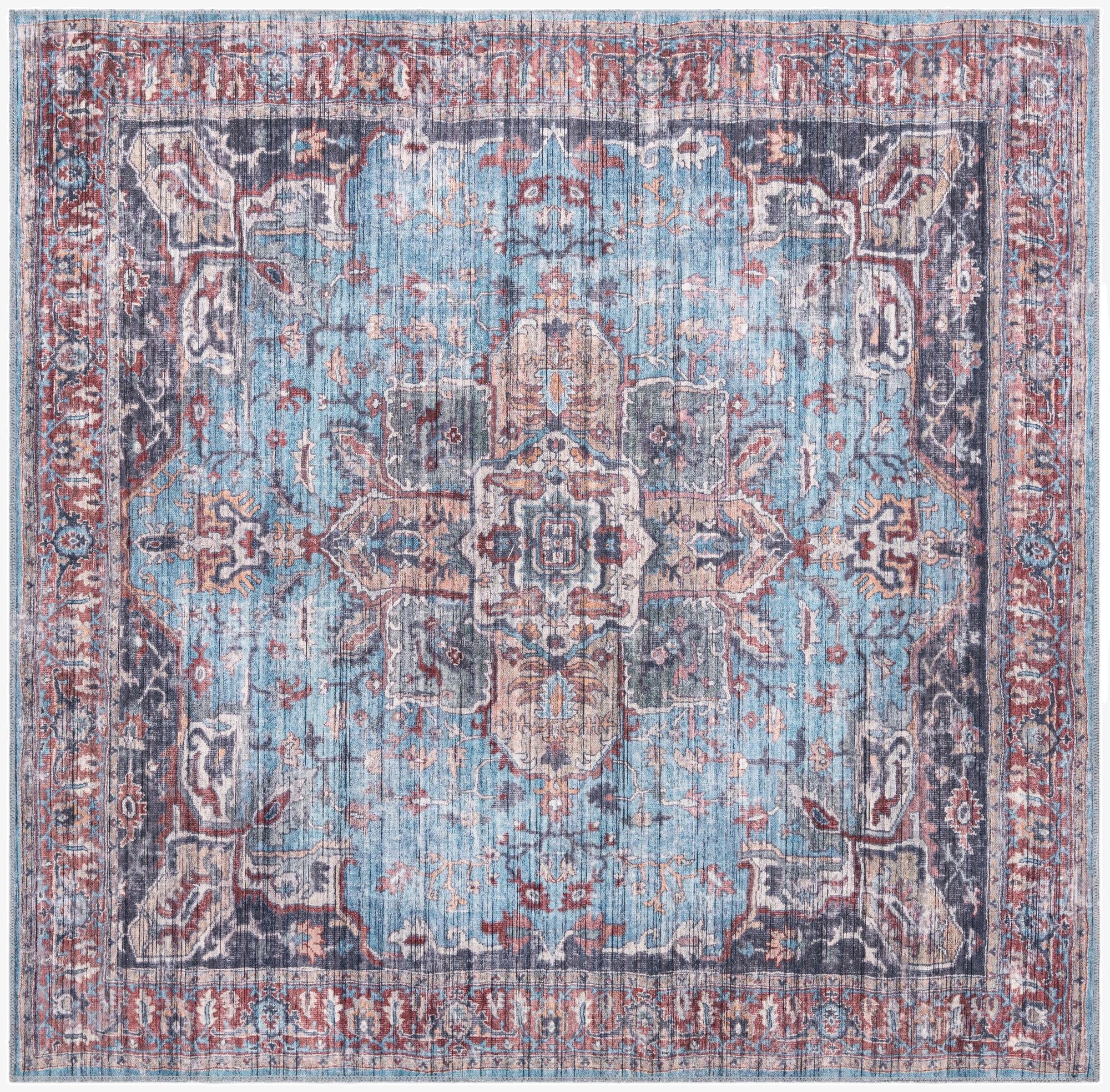 7' 3 x 7' 3  Washable Maahru Square Rug
