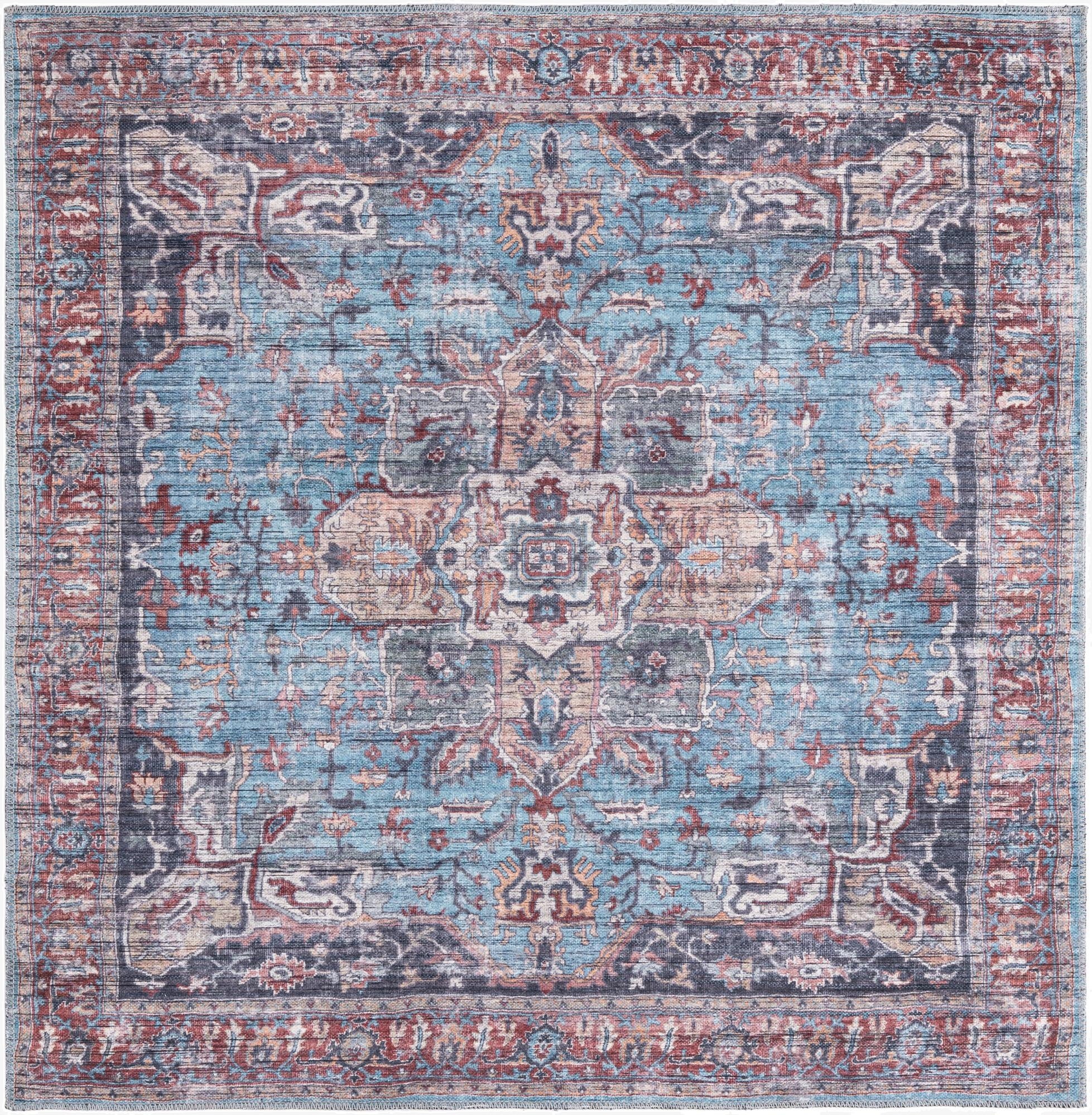 5' 3 x 5' 3  Washable Maahru Square Rug