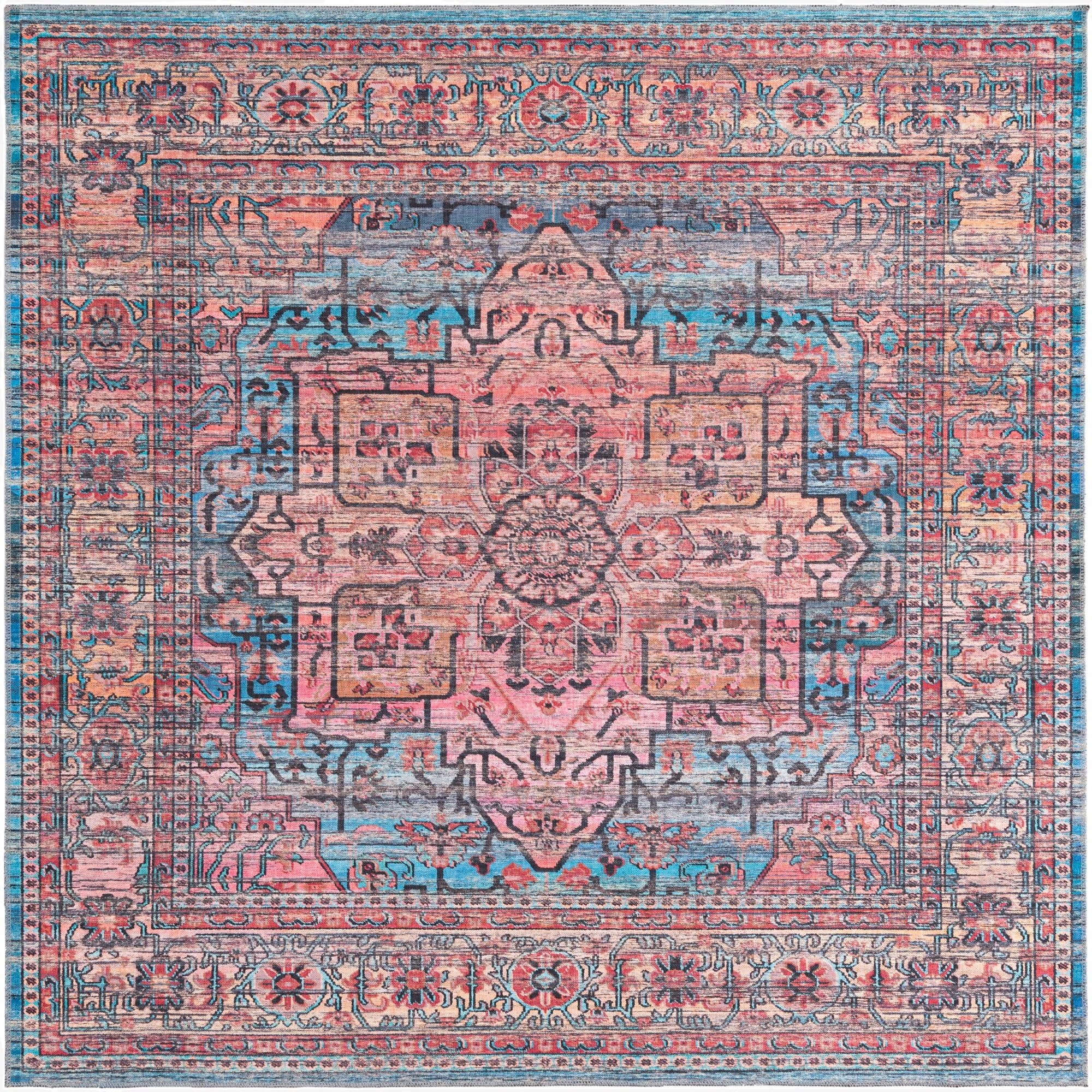 7' 10 x 7' 10  Washable Maahru Square Rug
