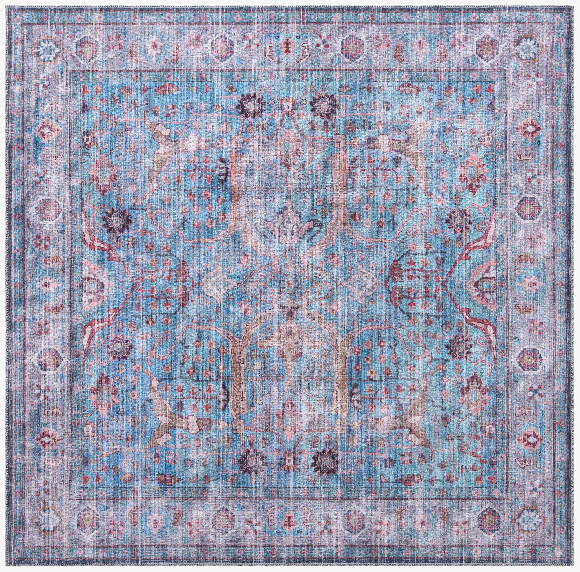 7' 3 x 7' 3  Washable Maahru Square Rug
