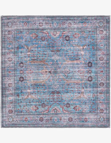 3' 3 x 3' 3 Washable Maahru Square Rug