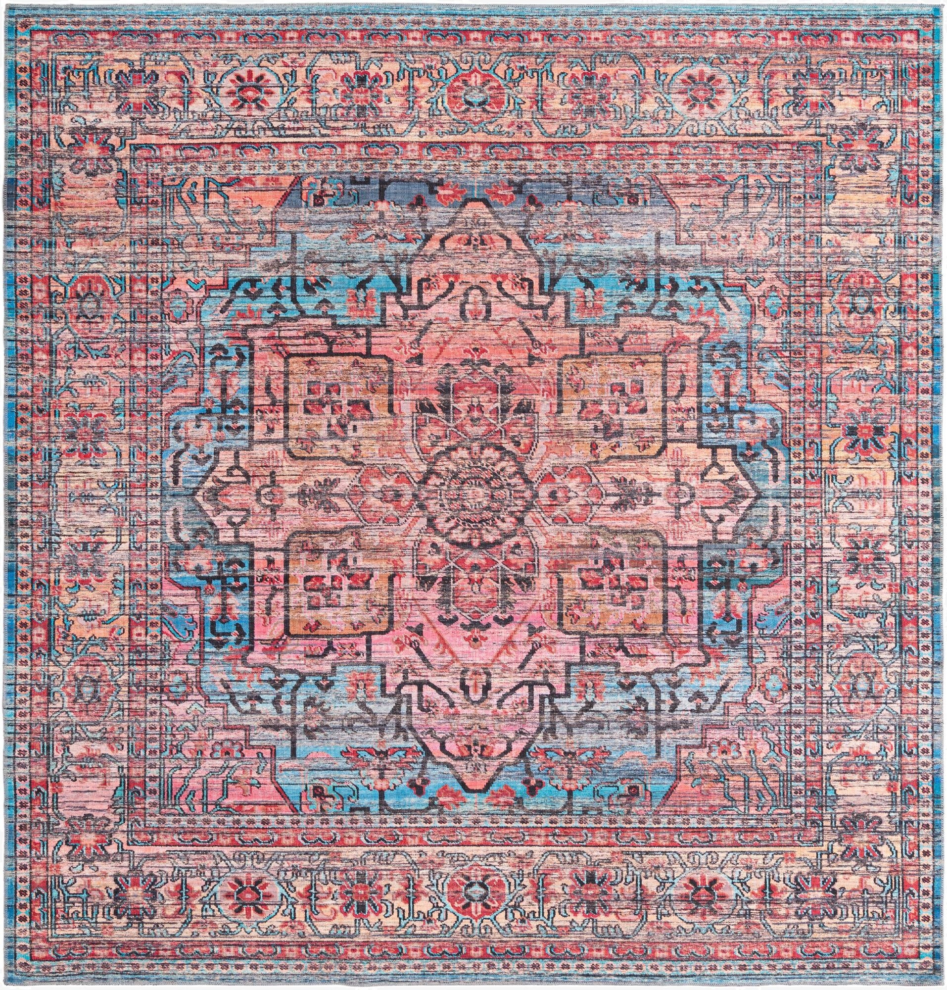 10' 6 x 10' 6  Washable Maahru Square Rug