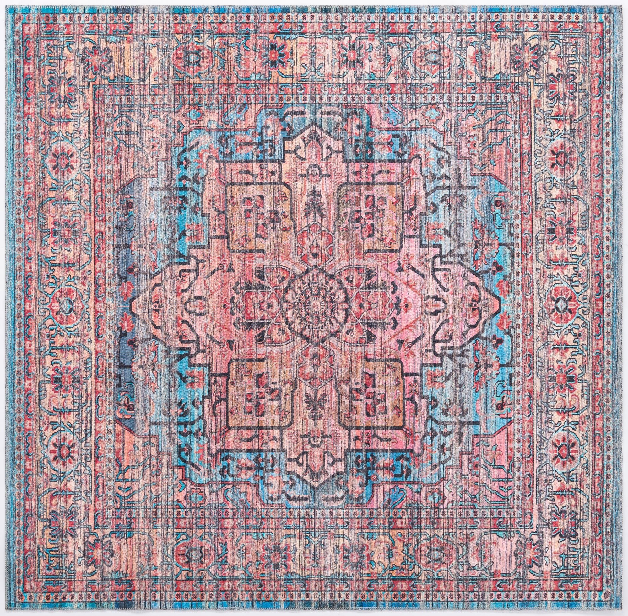 7' 3 x 7' 3  Washable Maahru Square Rug