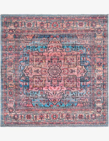 3' 3 x 3' 3 Washable Maahru Square Rug