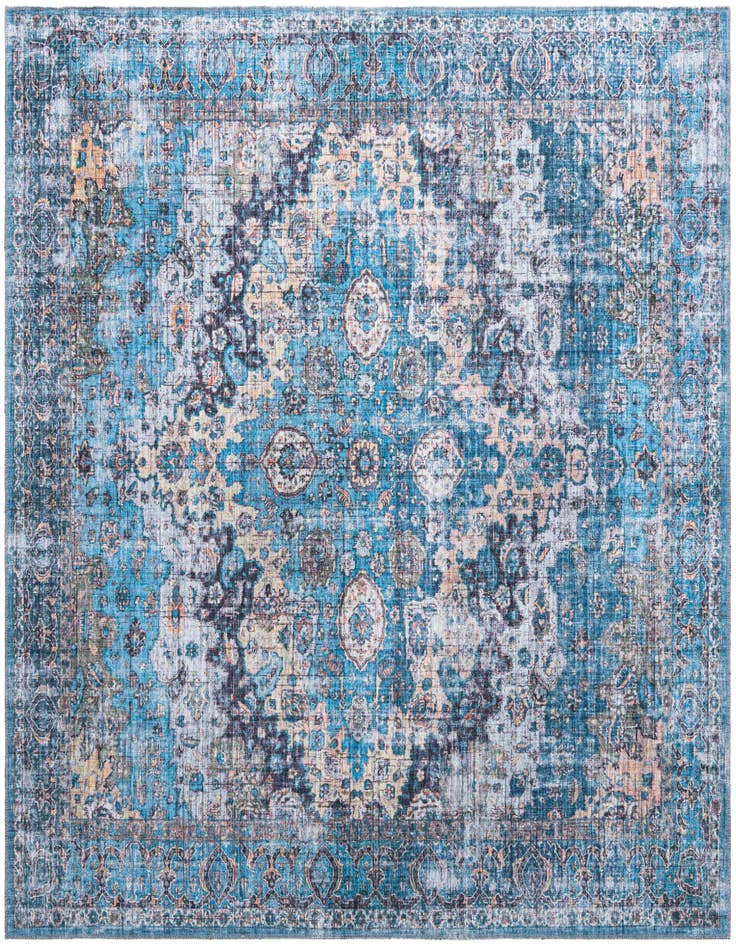 Detail image of 7' 10 x 7' 10 Washable Mangata Square Rug