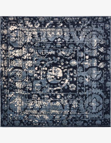 Blue Miranda Square Rug