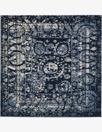 Blue Miranda Square Rug