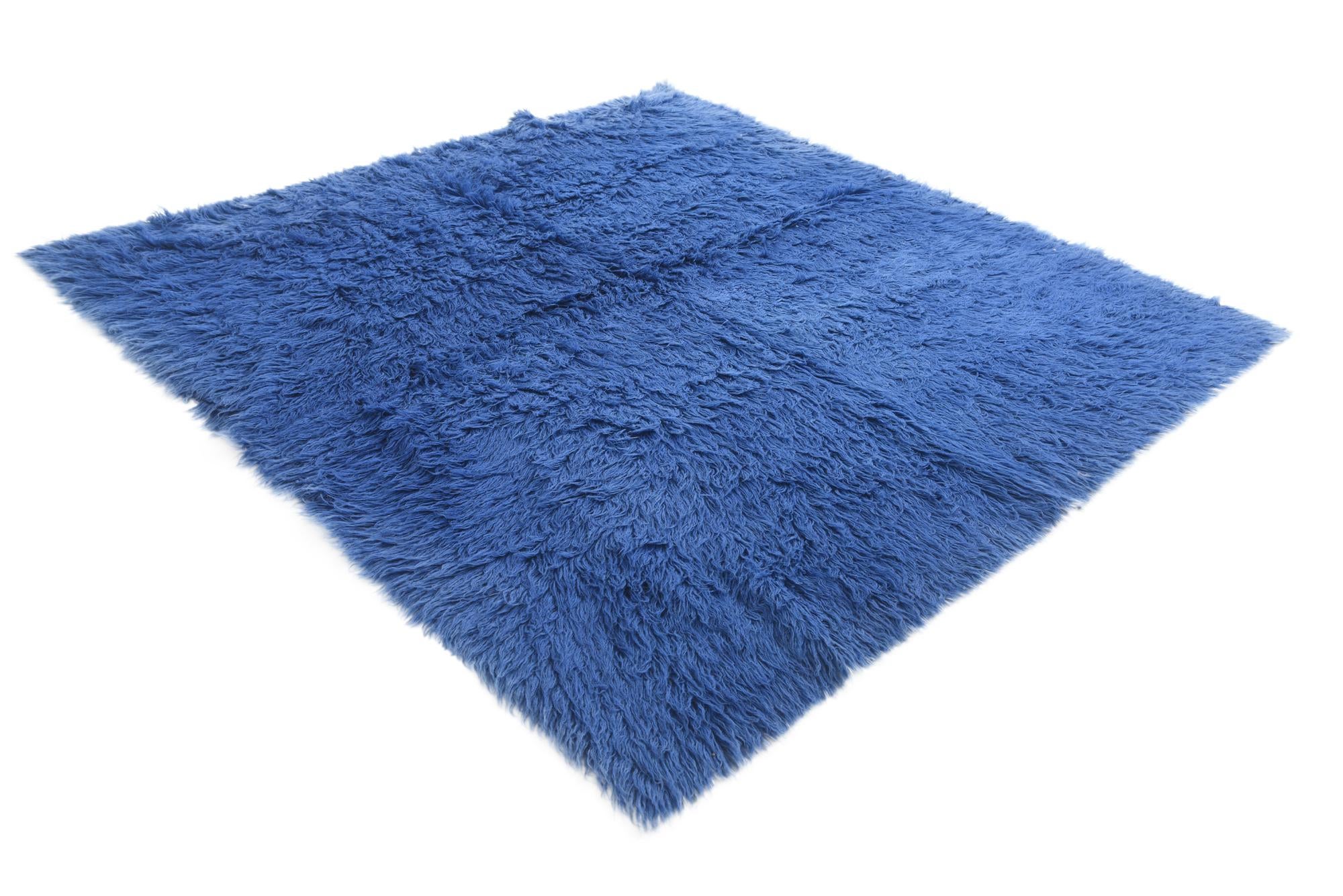 6' 9 x 6' 9 Hand Knotted Moroccan Wool Square Rug