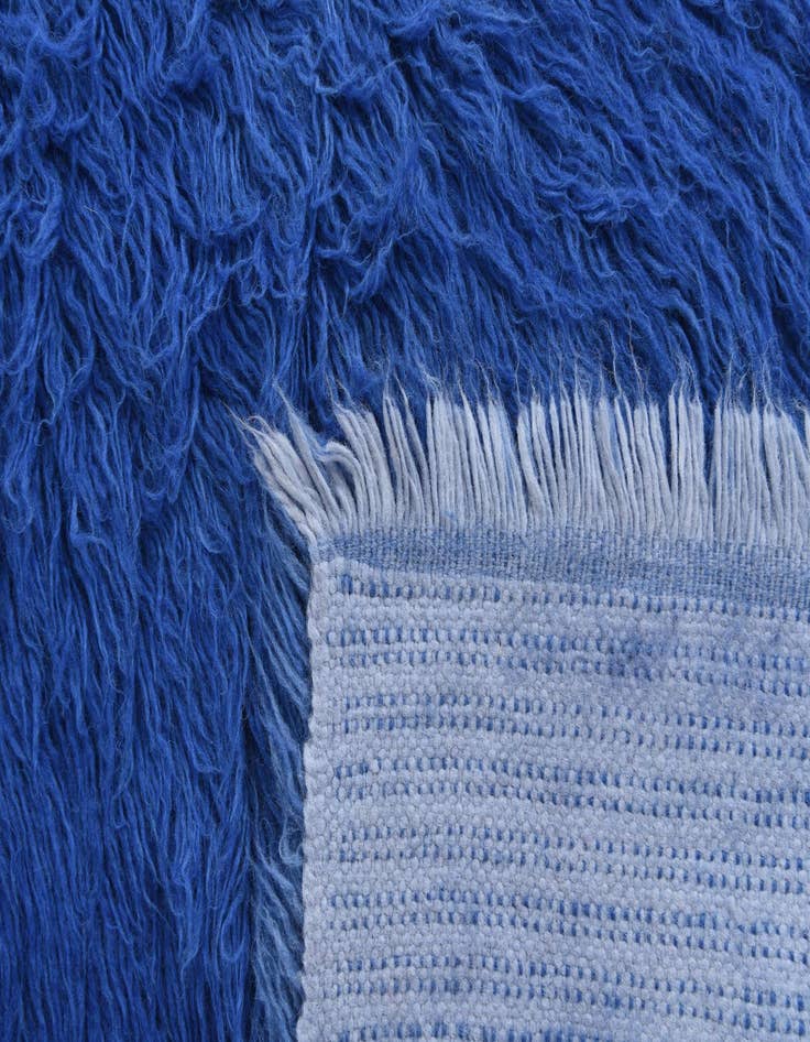 Detail image of 6' 9 x 6' 9  Hand Knotted Moroccan Wool Square Rug