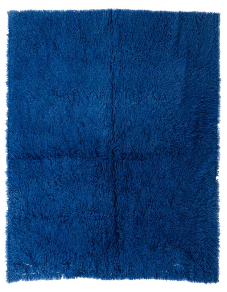 Detail image of 6' 9 x 6' 9 Hand Knotted Moroccan Wool Square Rug
