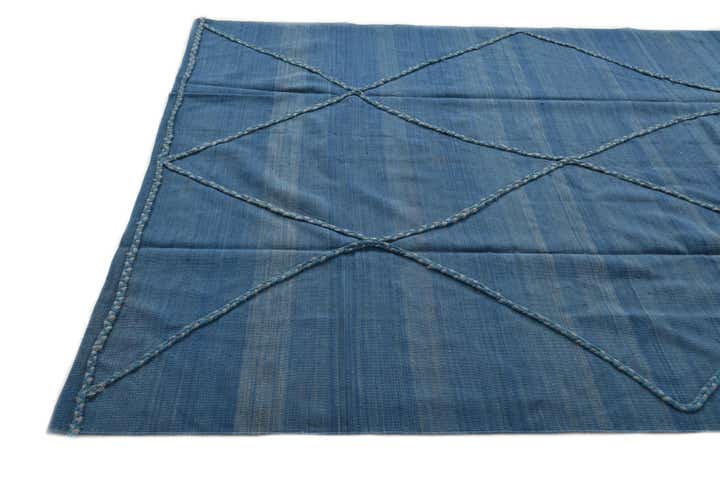 9' 7 x 9' 8 Hand Knotted Moroccan Wool Square Rug