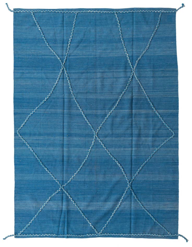 Detail image of 9' 7 x 9' 8 Hand Knotted Moroccan Wool Square Rug