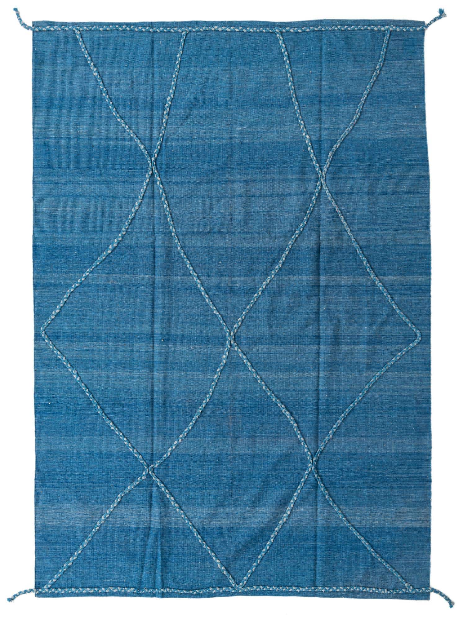 9' 7 x 9' 8 Hand Knotted Moroccan Wool Square Rug