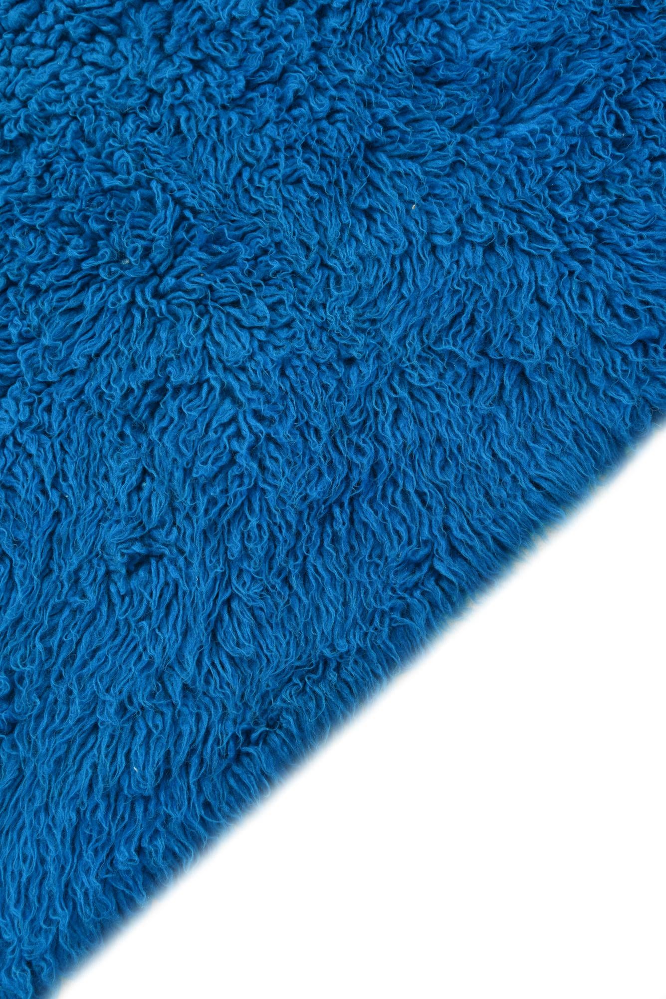 5' 7 x 6' Hand Knotted Moroccan Wool Square Rug