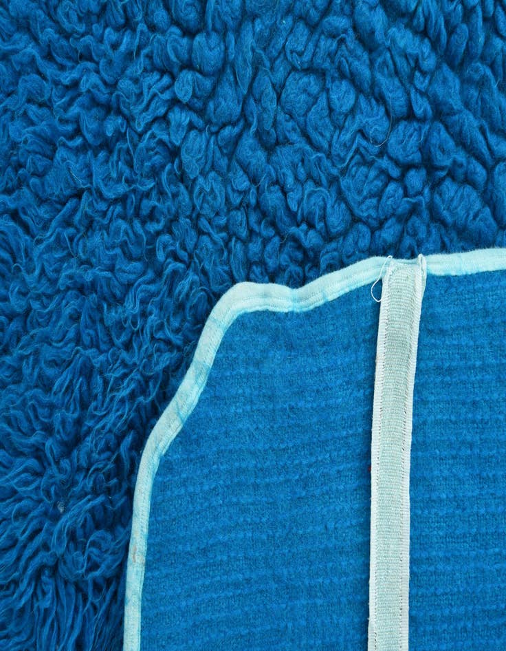 Detail image of 5' 7 x 6'  Hand Knotted Moroccan Wool Square Rug