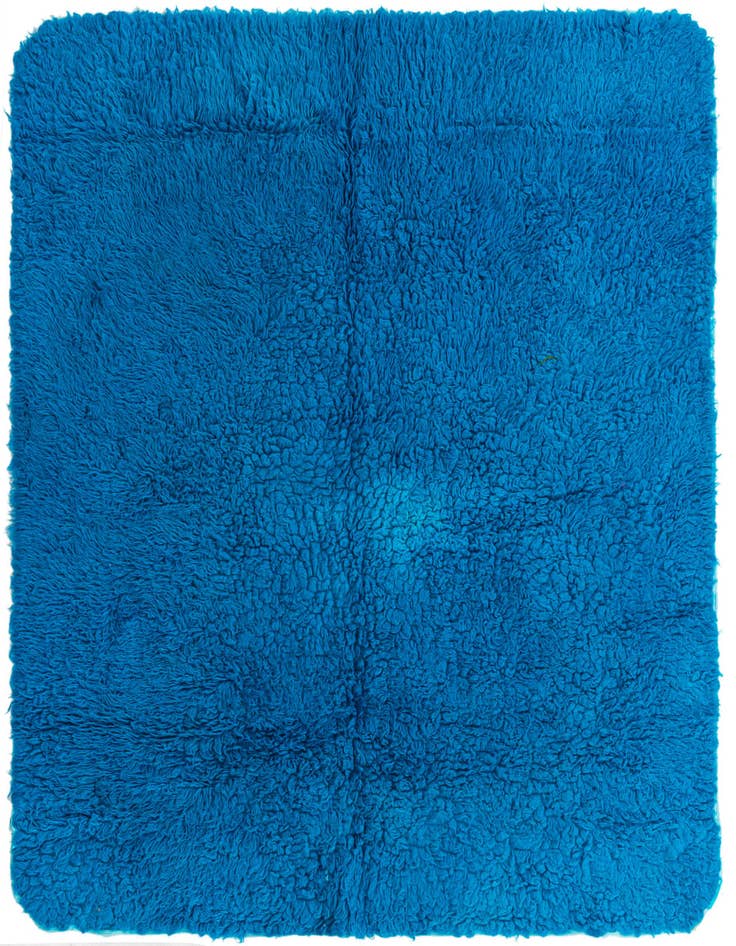 Detail image of 5' 7 x 6' Hand Knotted Moroccan Wool Square Rug
