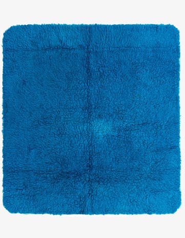 5' 7 x 6' Hand Knotted Moroccan Wool Square Rug