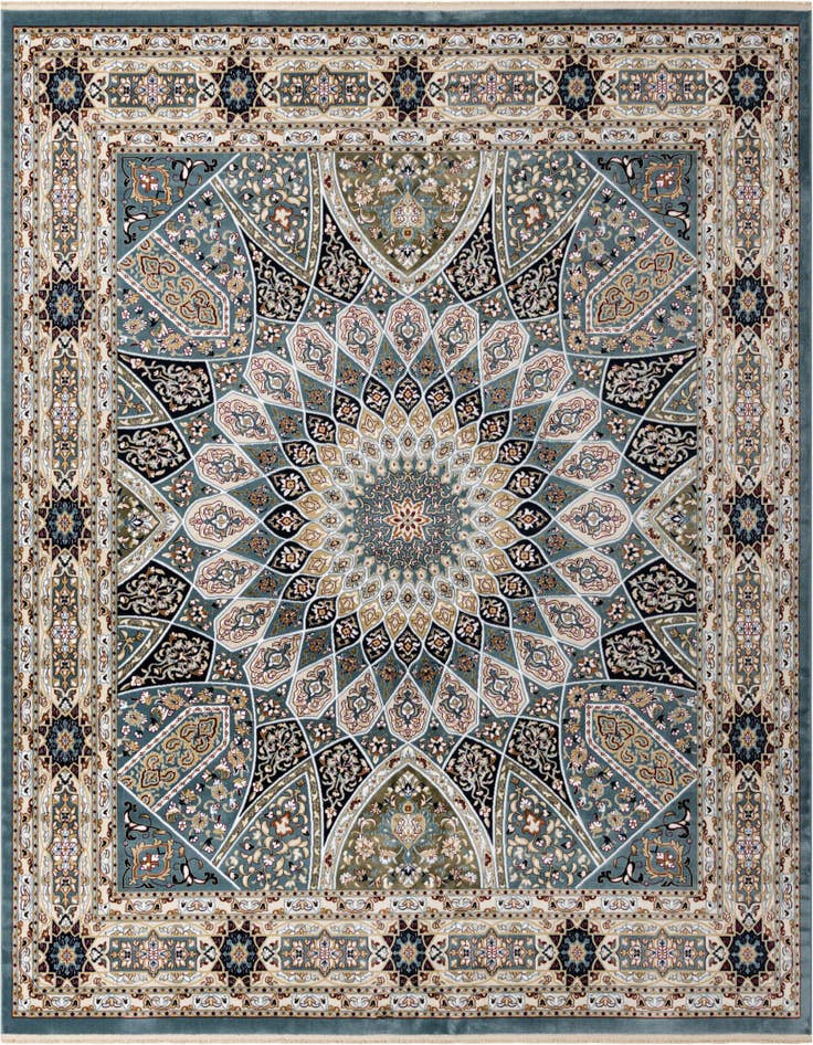 Detail image of 10' x 10' Nain Design Square Rug