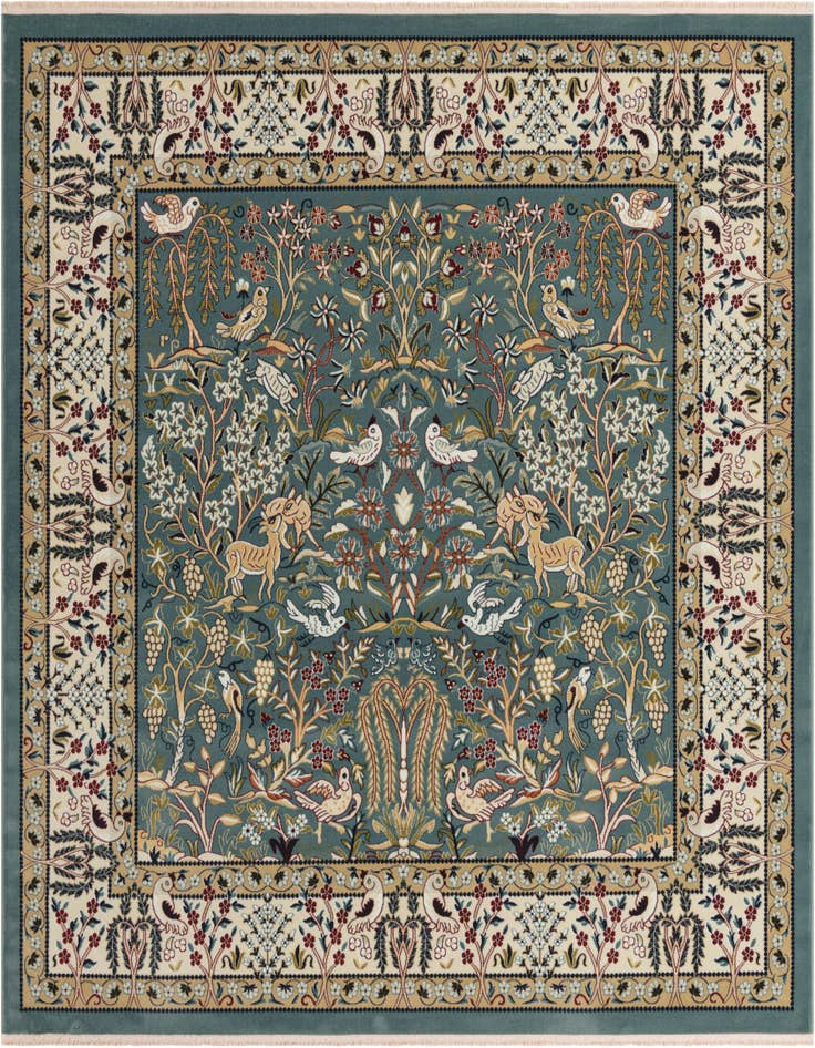 Detail image of 6' x 6' Nain Design Square Rug