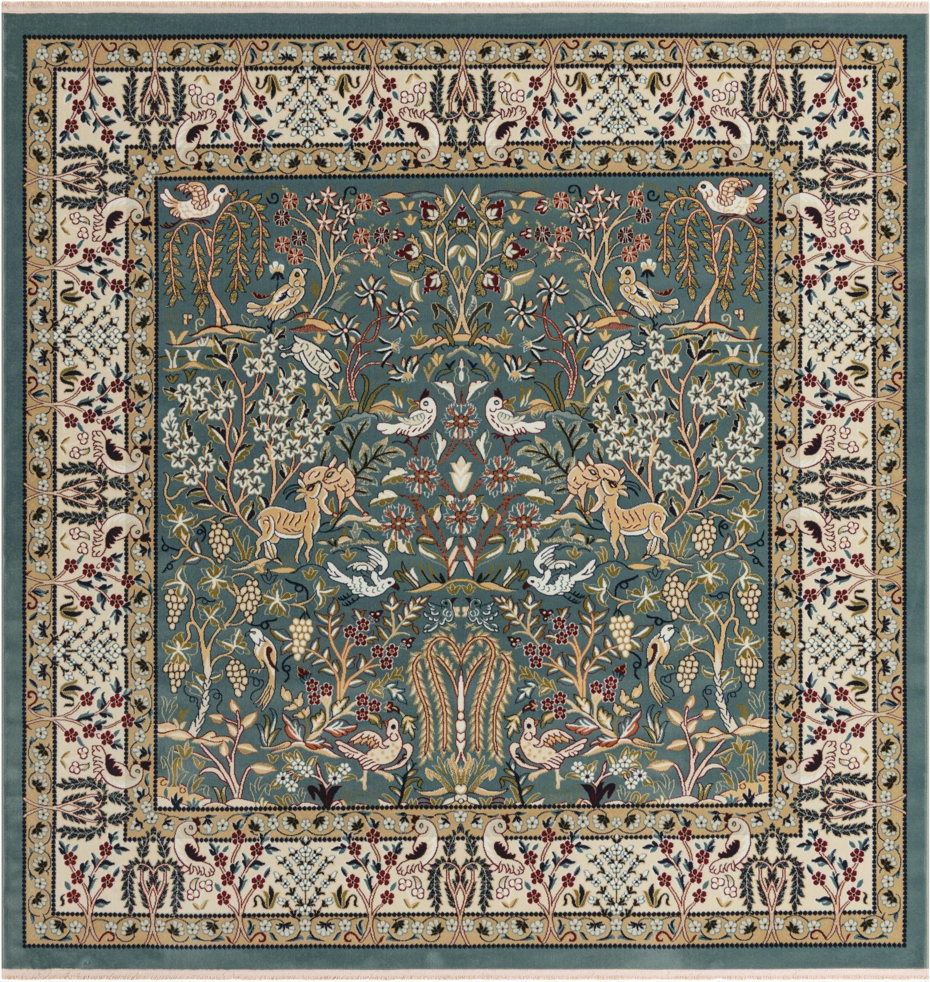 6' x 6' Nain Design Square Rug