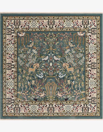 7' 10 x 7' 10 Nain Design Square Rug