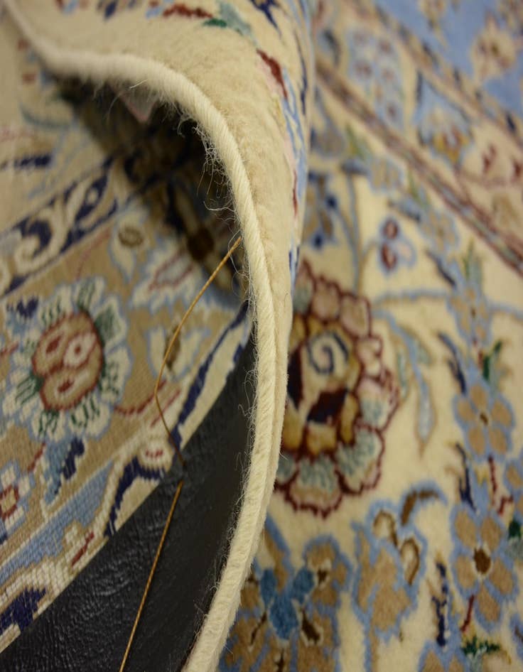 Detail image of 9' 11 x 10' 4 Hand Knotted Nain Persian Square Rug