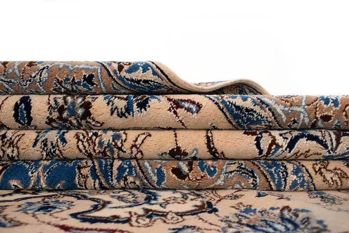 16' 5 x 16' 6 Hand Knotted Nain Persian Square Rug