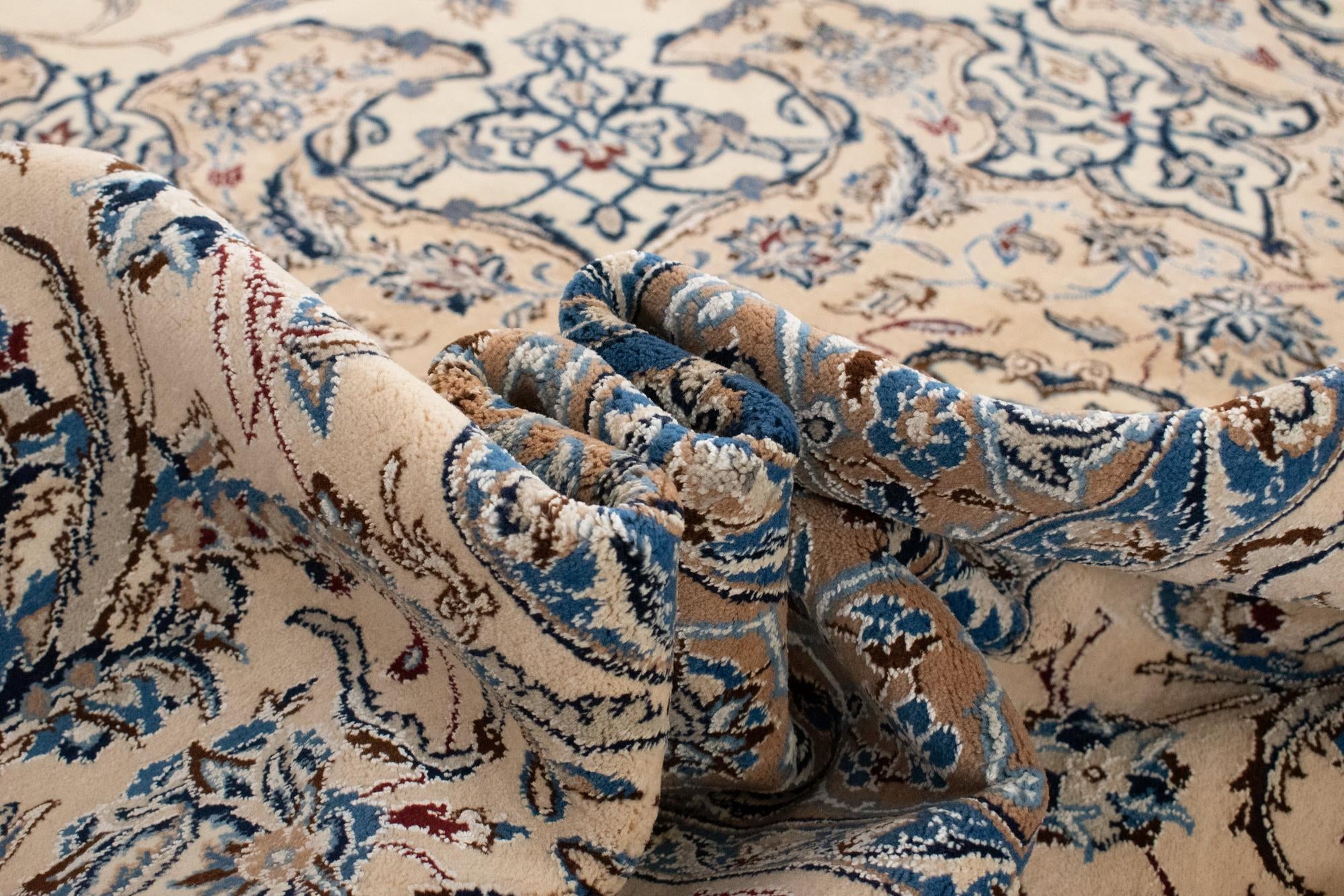 16' 5 x 16' 6 Hand Knotted Nain Persian Square Rug