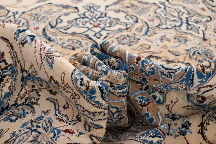 16' 5 x 16' 6 Hand Knotted Nain Persian Square Rug