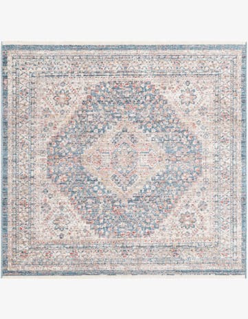 Blue Noble Square Rug