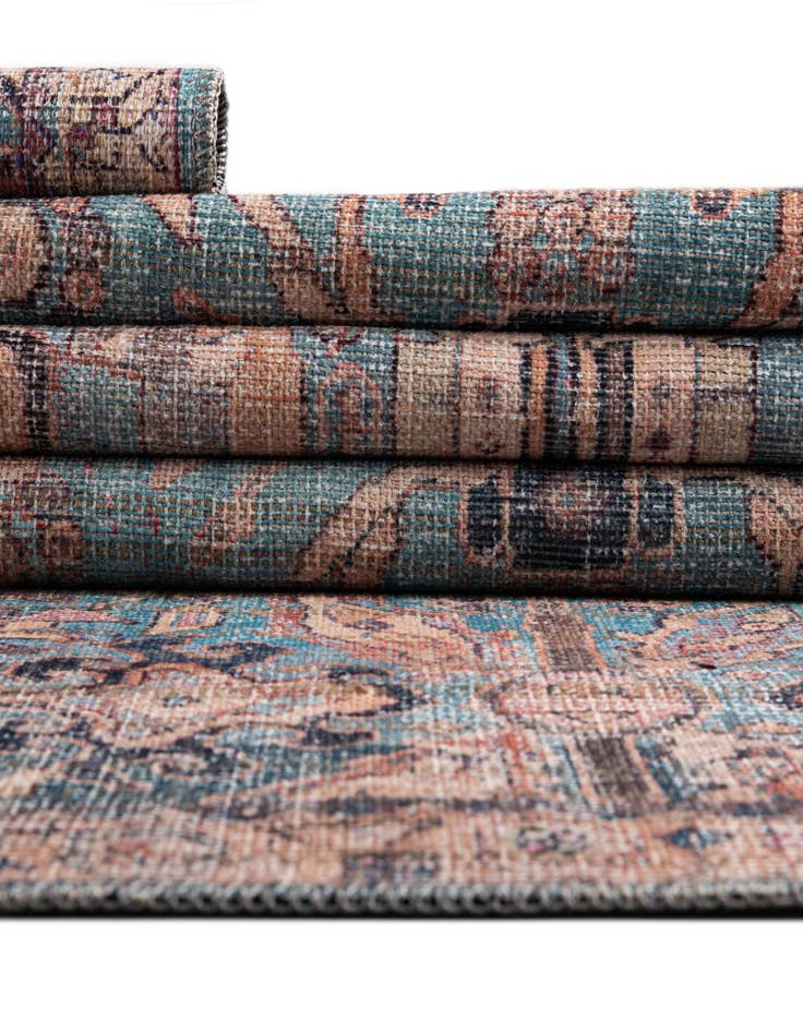 Detail image of 7' 3 x 7' 3 Washable Nostalgia Square Rug