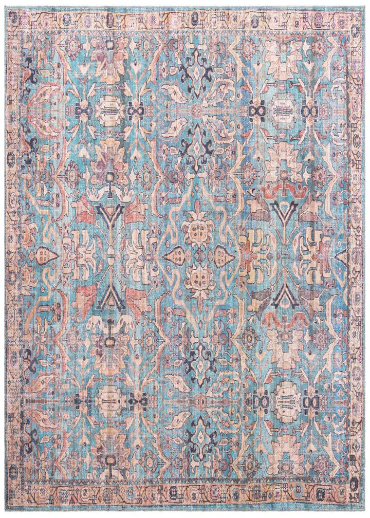 7' 3 x 7' 3 Washable Nostalgia Square Rug