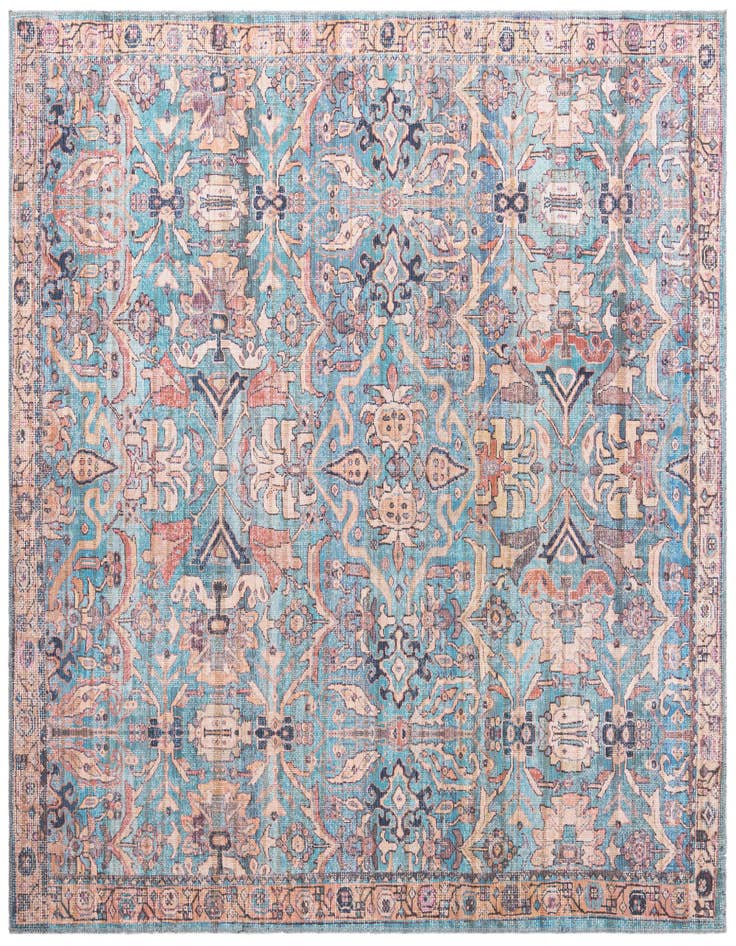 Detail image of 7' 3 x 7' 3 Washable Nostalgia Square Rug