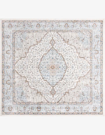 Blue Nyla Square Rug