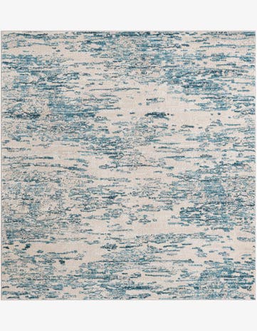 Blue Oasis Square Rug