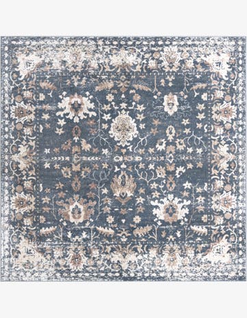 Blue Oregon Square Rug