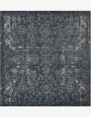 Blue Oregon Square Rug