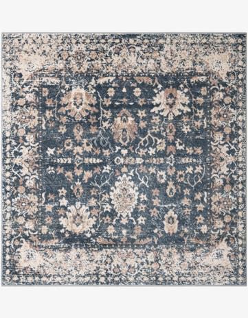 Blue Oregon Square Rug