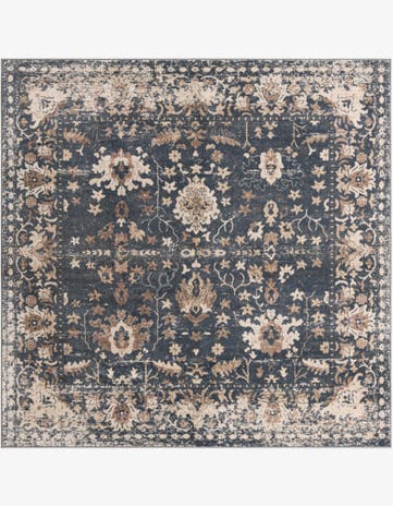 Blue Oregon Square Rug