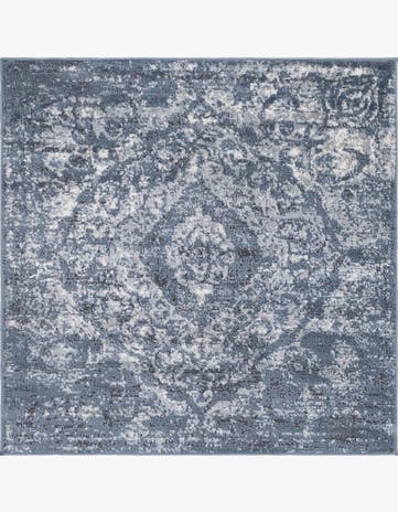 Blue Oregon Square Rug