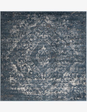 Blue Oregon Square Rug