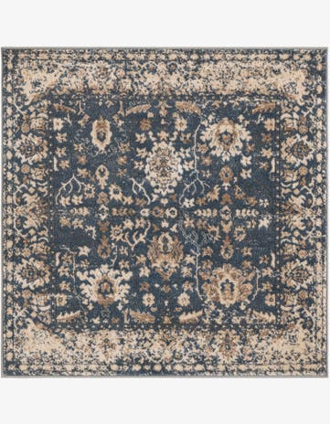 Blue Oregon Square Rug