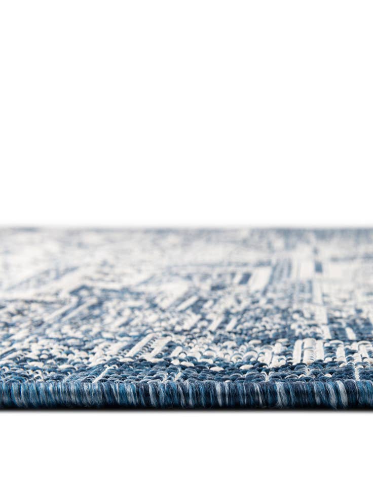Detail image of 10' x 10' Easy-Clean Aztec Indoor / Outdoor Square Rug